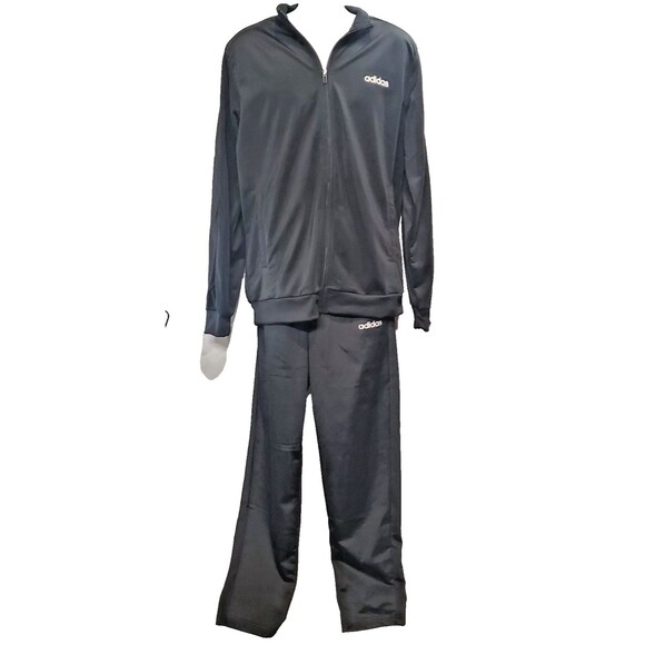 Adidas Black Track Suit NWT - Jacket & Pants Set, Lightweight Athletic Wear 0039 - Picture 2 of 7
